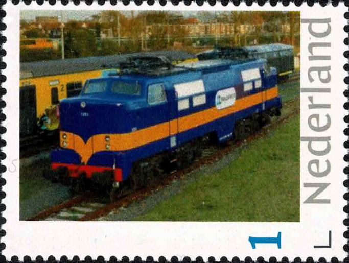 year=2019, Dutch personalised stamp with Dutch loco